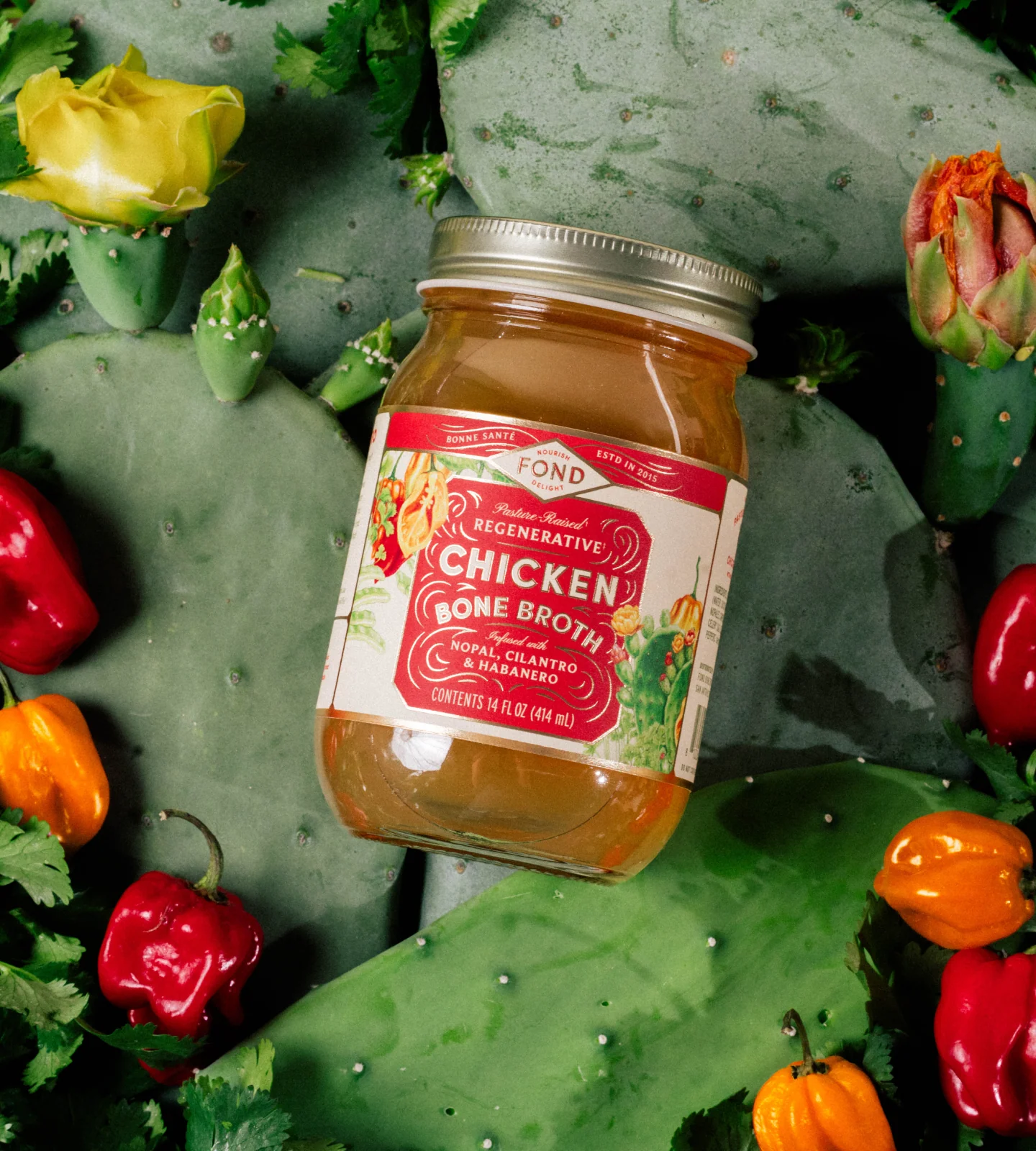 Chicken Bone Broth - Nopal & Cilantro - Image 5