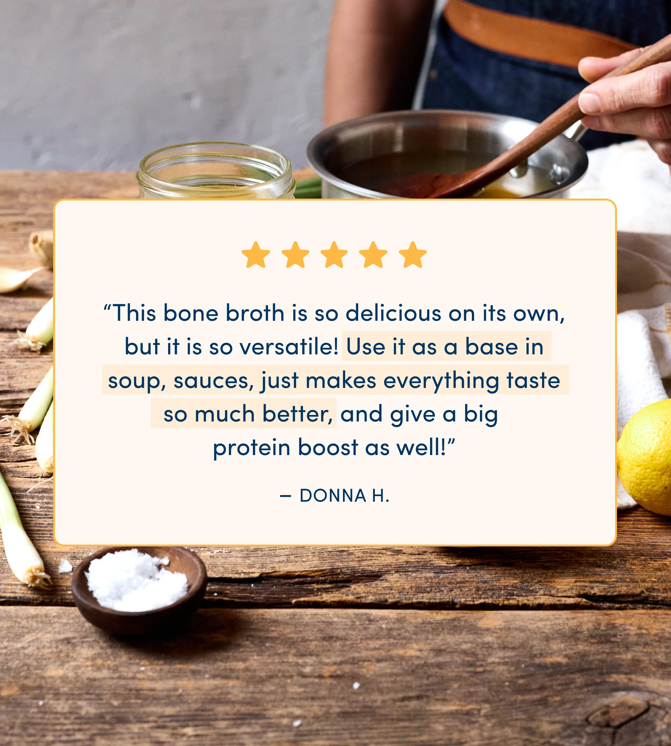 Chicken Bone Broth - Lemon & Garlic - Image 5