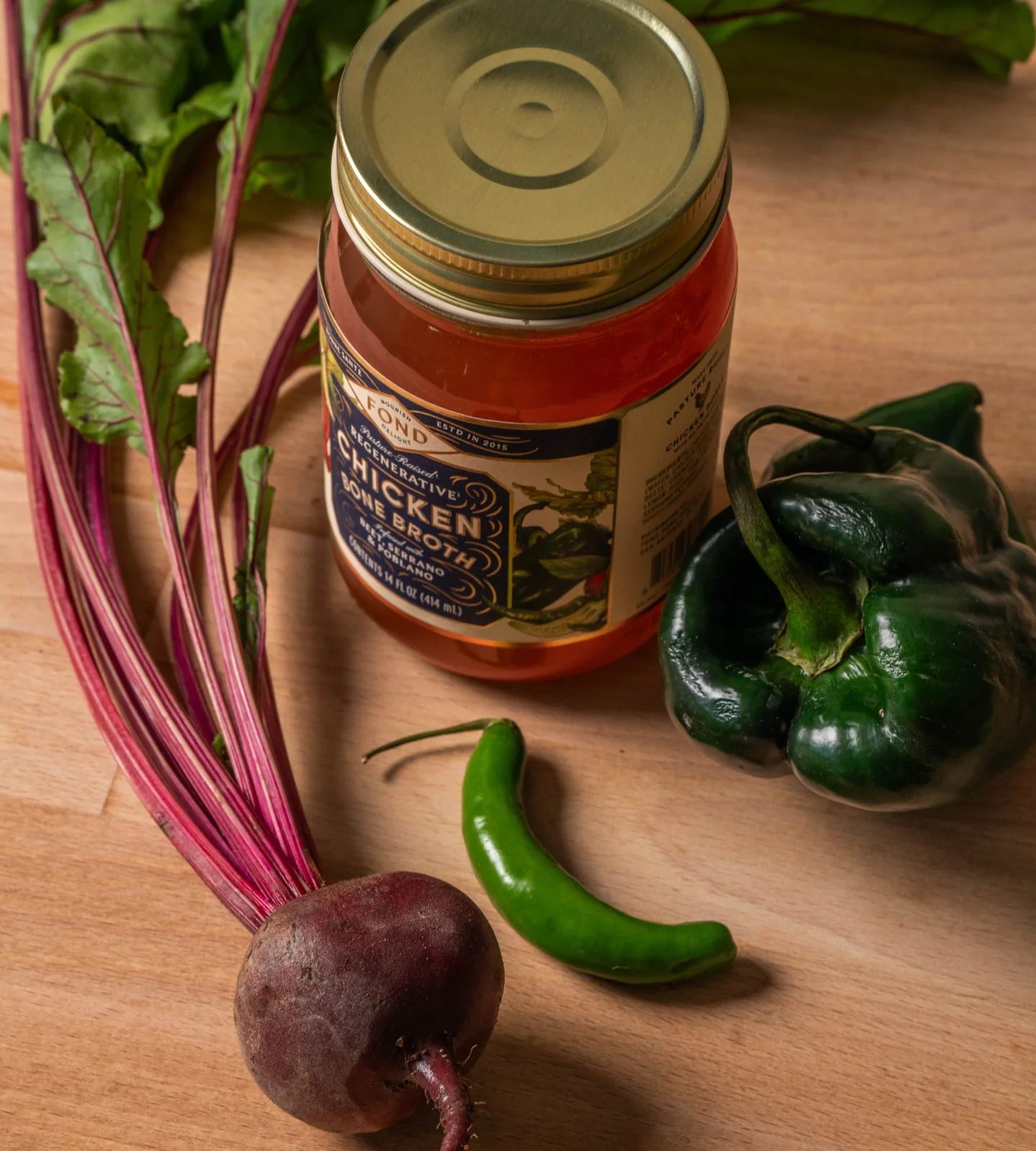 Chicken Bone Broth - Beet & Serrano - Image 5