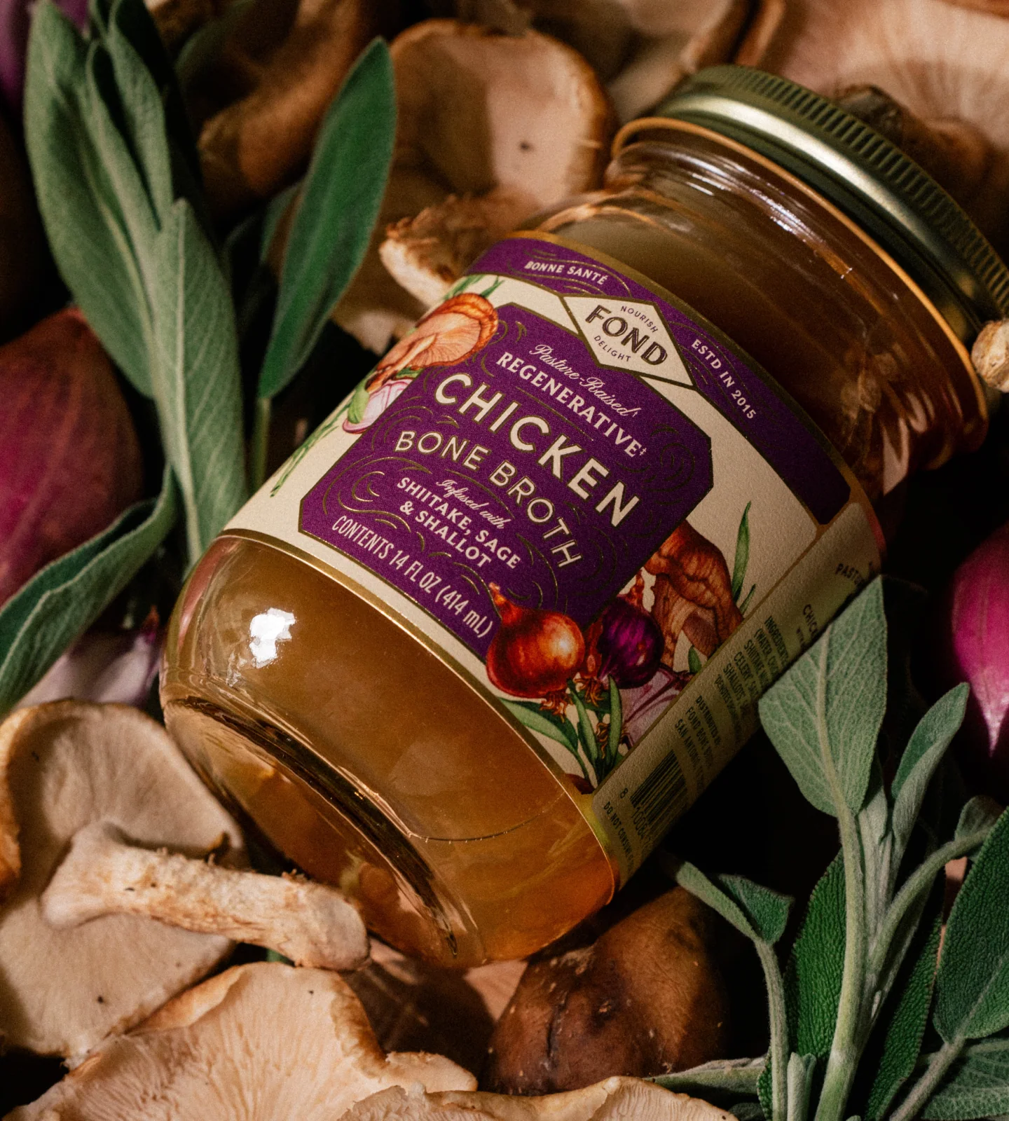 Chicken Bone Broth - Shiitake & Sage - Image 4